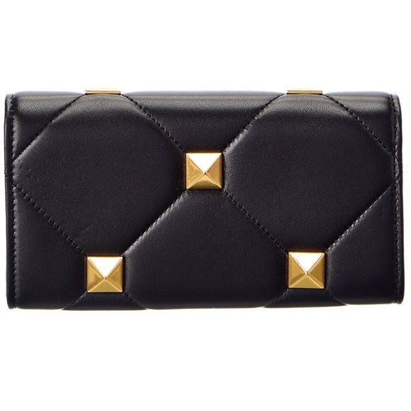 VALENTINO Roman Stud Leather Wallet on Chain- BRAND NEW-FULL SET- - Picture 4 of 8